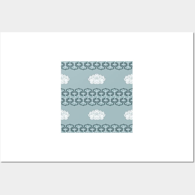 Teal lotus sweet dreams china Wall Art by hamptonstyle